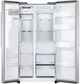 LG 36" 26.6 Cu. Ft. Fingerprint Resistant Stainless Steel Side-by-Side Refrigerator with Craft Ice® -1