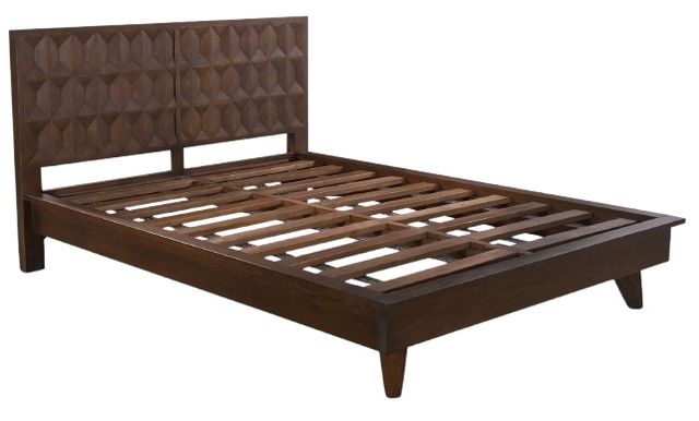 Home Trends & Design Palermo Royal Brown Queen Panel Bed-0