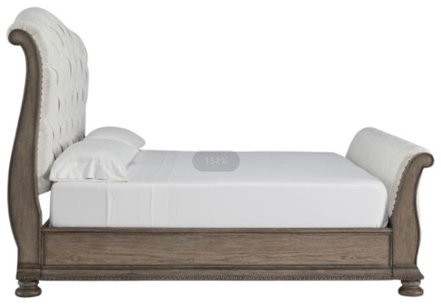 Signature Design by Ashley® Ardenfield Beige/Light Brown California King Upholstered Sleigh Bed-3
