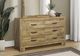 Monarch Specialties Inc. Warm Medium Oak Dresser-1