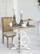 A & B Home Magnesia Gold/White 22" Candle Holder-4