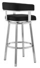 Armen Living Lorin Gray 26" Swivel Counter Stool-2