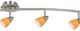 Cal® Lighting & Accessories Orbit Brushed Steel/Orange Serpentine Light-1