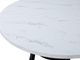 Crown Mark Isla White Dining Table with Black Base-3