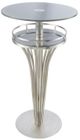 Armen Living Yukon Gray Round Bar Table-0