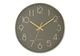 Monarch Specialties Inc. Dark Bronze 12" Analog Wall Clock with Gold Numbers-0
