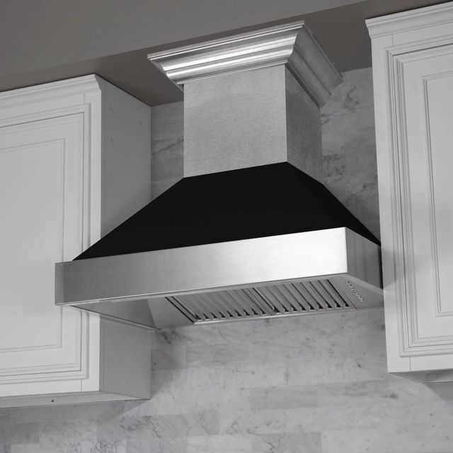 ZLINE 36" Matte Black Outdoor Wall Mounted Range Hood -4