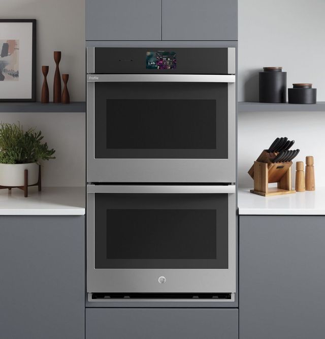 GE Profile™ 30" Stainless Steel Smart Double Electric Wall Oven with In-Oven Camera and No Preheat Air Fry-3