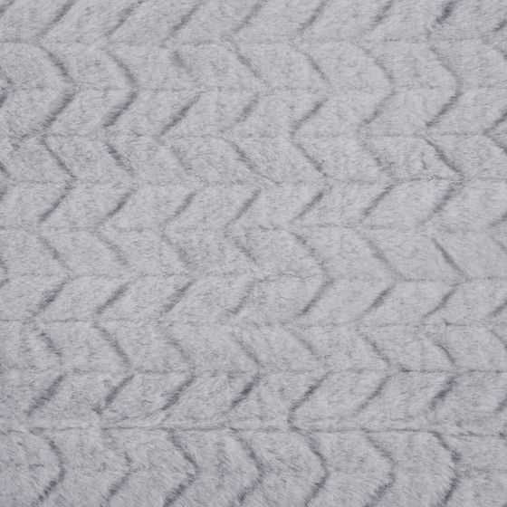 Olliix by Madison Park Olivia Grey Carved Serengeti Fur Throw-1