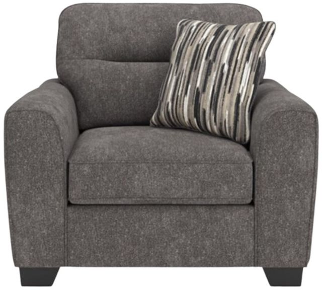 Benchcraft® Olten Graphite Chair and a Half-1