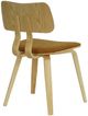 Armen Living Jaguar 2-Piece Camel/Oak Dining Chair Set-3