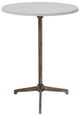 Renwil® Canning Natural White Side Table with Brass Base-0