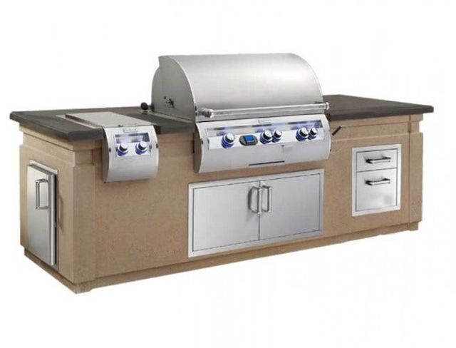 American Outdoor Grill 35” x 108” Island with Double Drawer Cut-out-0