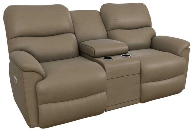 La-Z-Boy® Trouper Marble Power Reclining Loveseat with Console, Headrest, and Lumbar-0