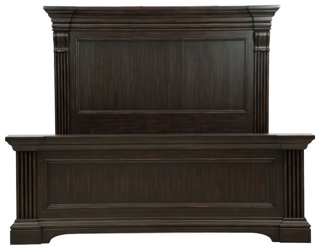 Pulaski™ Caldwell Deep Brown California King Panel Bed-1