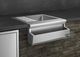 DCS 27" Brushed Stainless Steel Outdoor Beverage Chiller And Sink-2