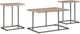 Signature Design by Ashley® Albreane 3-Piece Grayish Brown Occasional Table Set with Black Base-0