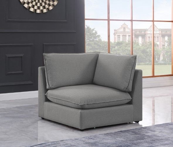 Meridian Furniture Mackenzie Grey Modular Corner Chair-3
