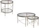 Bassett Mirror Harrison Clear Cocktail Table with Antique Gold Base-4