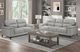 Homelegance® Mischa Silver Gray Loveseat-1