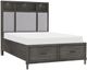 Mazin Furniture Wittenberry Pebble Queen Panel Bed-0