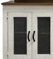 Million Dollar Frosted White Entertatinment Center with Heater-2