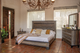 International Furniture Direct Antique Gray Brown Eastern King Panel Bed-1