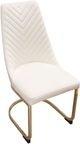 Diamond Sofa® Vogue 2-Piece Cream/Gold Dining Chair Set-2