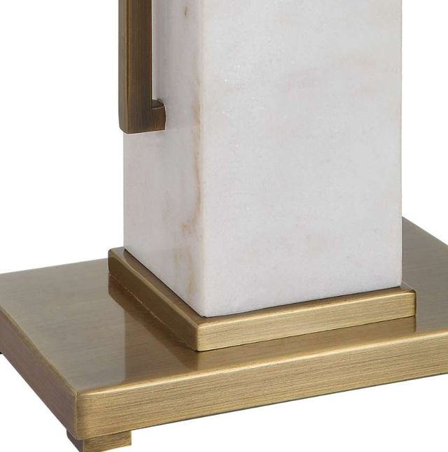 Uttermost® Column Gold/White Table Lamp-4