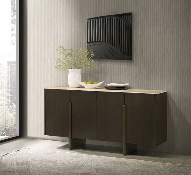 ACME Furniture Davita Ceramic Top Server with Walnut Base-1