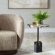 Uttermost® Rowman Woodtone End Table with Gold Base-1