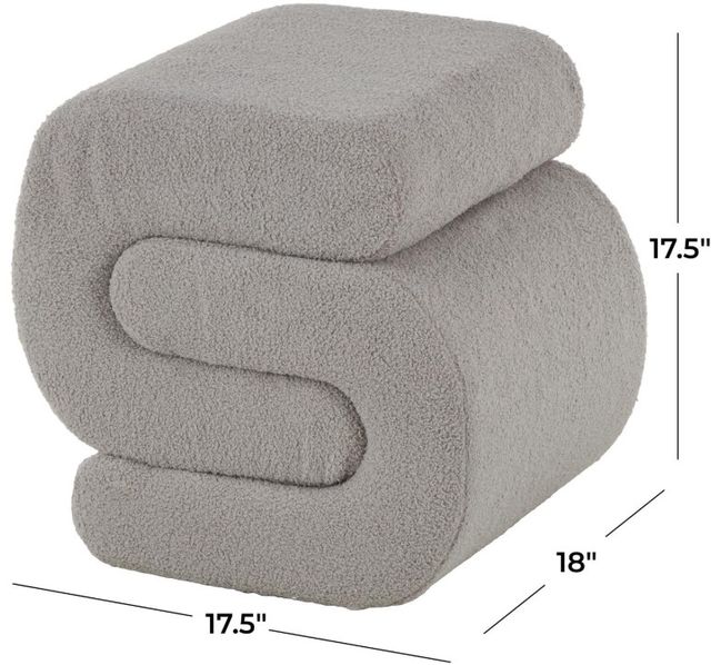 Deco Marche Gray Ottoman-2