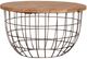 Liberty Furniture Akins Weathered Honey Accent Tables with Gunmetal Nesting Caged -2