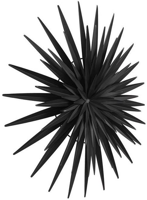 Deco Marche Black Large Sunburst 3D Wall Decor-0