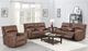 Titus Furniture Cognac Power Recliner Love Seat-1