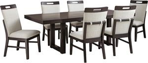 Signature Design by Ashley® Neymorton 7-Piece Gray/Brown Dining Table Set Front view of the Signature Design by Ashley® Neymorton 7-Piece Gray/Brown Dining Table Set
