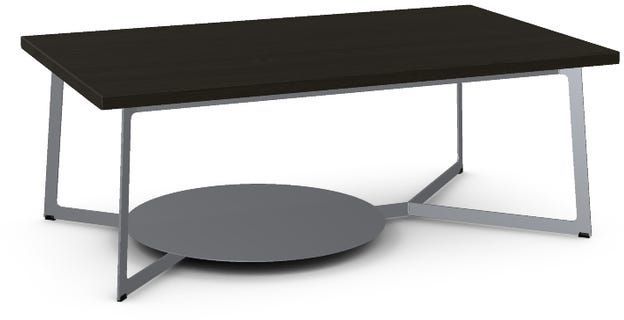 Amisco Customizable Malloy Solid Ash Coffee Table with Metal Frame-0