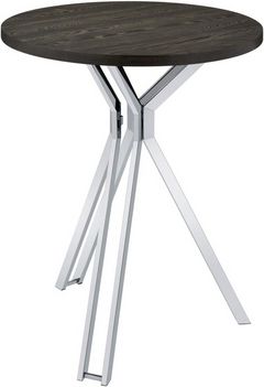 Coaster® Edgerton Dark Oak Bar Table with Chrome Base