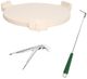 Big Green Egg® Mini Egg 13" Green Freestanding Charcoal Grill with Original Kit-3