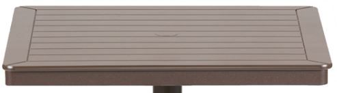 Telescope Casual 36" Square Dining Height 80 lb Pedestal Table without Hole-1