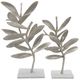 A & B Home 2-Piece Silver Decorative Statues Set-0