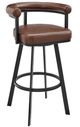 Armen Living Magnolia Black/Brown 26'' Counter Stool-0