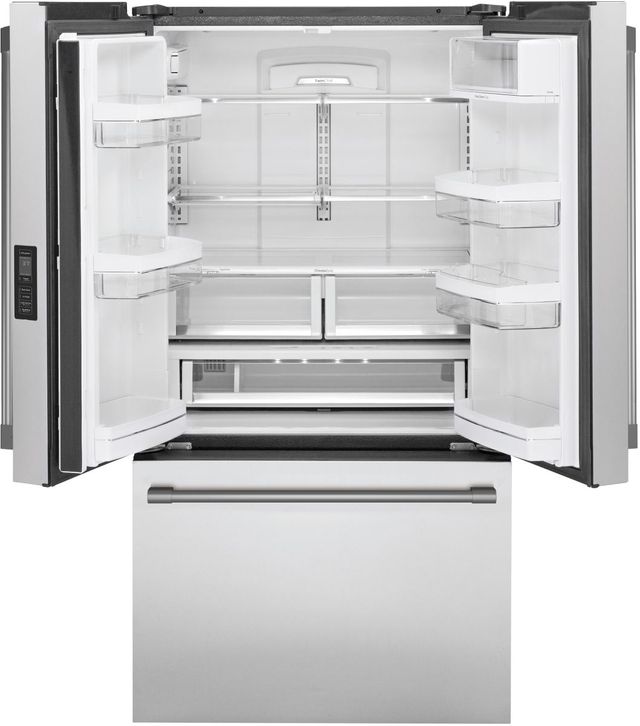 Monogram® 36" 23.1 Cu. Ft. Stainless Steel Freestanding Counter Depth French Door Refrigerator-1