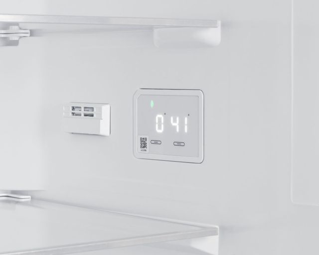 Summit® 24" 11.7 Cu. Ft. White Counter Depth Bottom Freezer Refrigerator-3