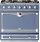 La Cornue CornuFé 90 AlberTine 36" Provence Blue Free Standing Dual Fuel Range-0