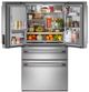 KitchenAid® 36" 28.74 Cu. Ft. PrintShield® Stainless Steel French Door Refrigerator with Exterior Water and Ice and FreshChill™ Full-Width Refrigerated Drawer-4