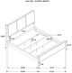 Coaster® Arini Cream/Sand Wash California King Upholstered Panel Bed -4