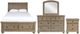 New Classic® Home Furnishings Allegra 4-Piece Pewter Queen Panel Bedroom Set-0