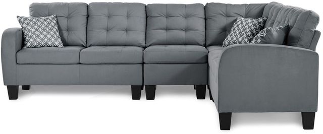 Mazin Furniture Sinclair 2-Piece Gray Reversible Sectional Set-1