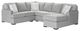 Lancer Furniture Customizable 3720 3-Piece U-Shaped Sectional-0